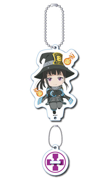 炎炎ノ消防隊 ねんどろいどぷらす チェーン付きアクリルスタンド 茉希尾瀬[グッドスマイルカンパニー]《在庫切れ》