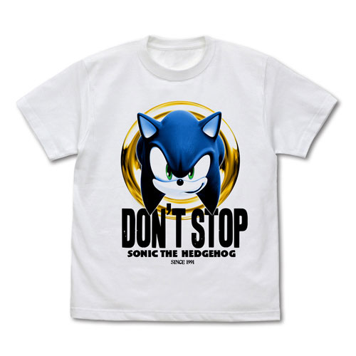 ソニック・ザ・ヘッジホッグ DON’T STOP SONIC Tシャツ/WHITE-S[コスパ]