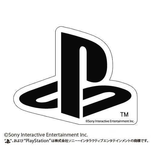 プレイステーション 耐水ステッカー BLACK “PlayStation”[コスパ]