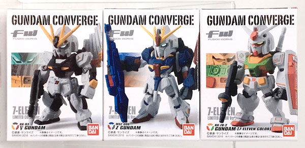 FW GUNDAM CONVERGE セブンイレブン限定カラー ver セット FW GUNDAM CONVERGE セブン-イレブン限定カラーver. 全3種セット