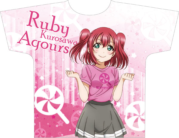 ラブライブ スクフェスAS 1周年記念 フルグラフィックTシャツ 黒澤ルビィ ラブライブ スクフェスAS 1周年記念 フルグラフィックTシャツ