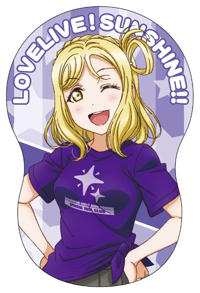 ラブライブ！サンシャイン！！ ダイカットクッション 小原鞠莉 アイコンTシャツver[コンテンツシード]《在庫切れ》