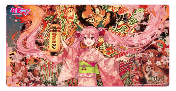 弘前ねぷたまつり」×「桜ミク」 プレイマット ill.by iXima[キャラアニ