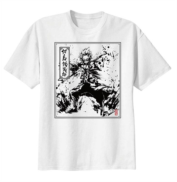 僕のヒーローアカデミア 水墨画Tシャツ メンズ・切島鋭児郎[読売テレビ