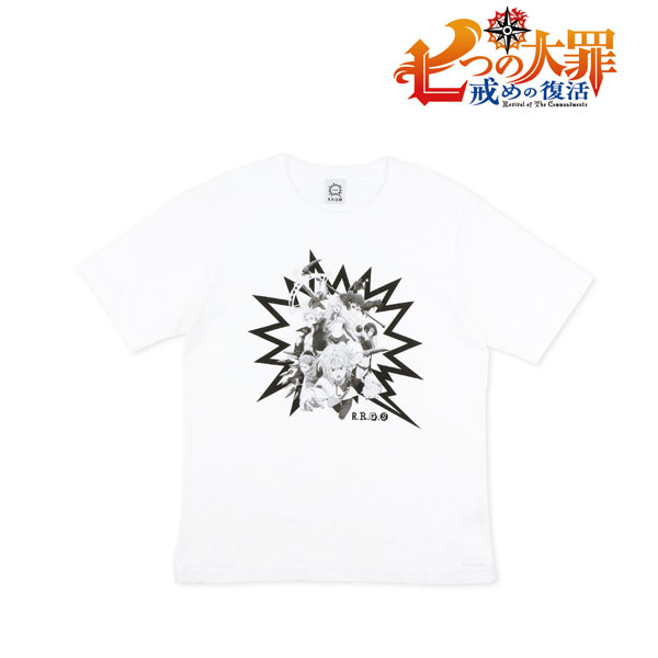 七つの大罪 戒めの復活 大罪 Tシャツ(ホワイト) ユニセックス L[アルマビアンカ]《在庫切れ》