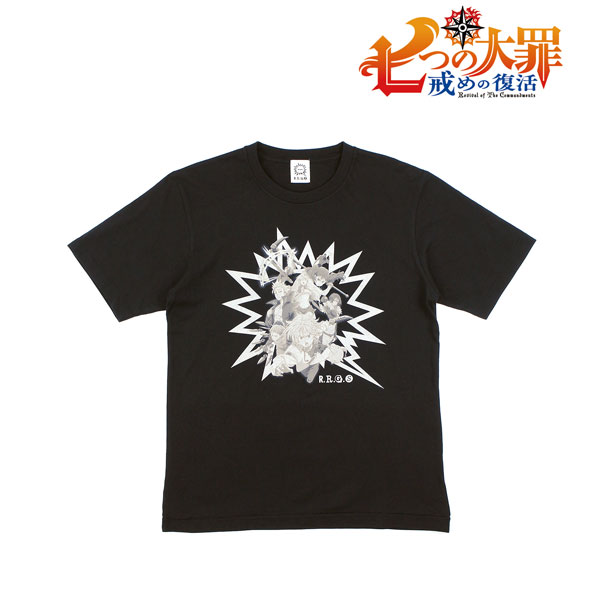七つの大罪 戒めの復活 大罪 Tシャツ(ブラック) ユニセックス XL[アルマビアンカ]《在庫切れ》