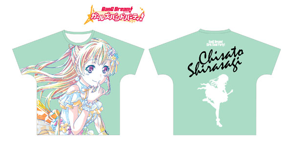 BanG Dream！ ガールズバンドパーティ！ 白鷺千聖 Ani-Art フルグラフィックTシャツ vol.2 ユニセックス XL [アルマビアンカ]《在庫切れ》