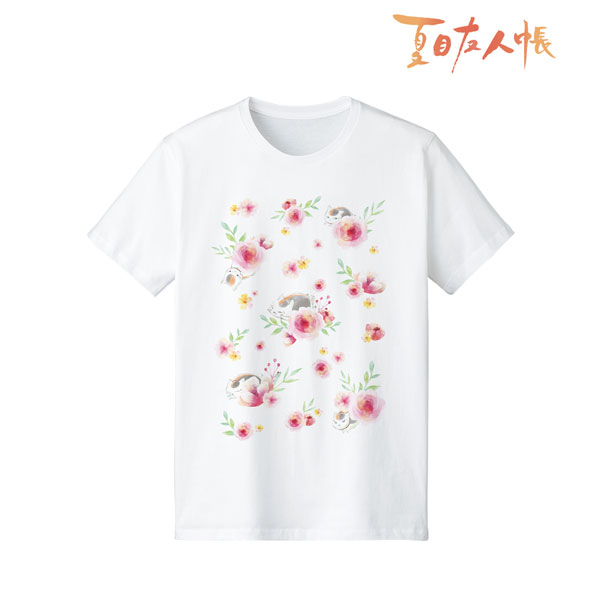 夏目友人帳 ニャンコ先生 Ani-Art Tシャツ シロ メンズ XL[アルマビアンカ]《在庫切れ》