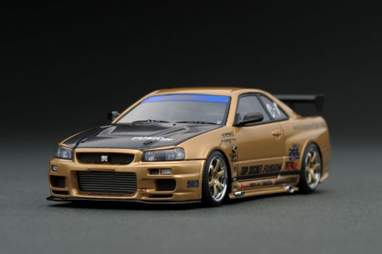 1/43 TOP SECRET GT-R (BNR34) Gold[イグニッションモデル]《在庫切れ》