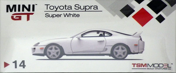1/64 Toyota スープラ(JZA80) スーパーホワイト(右ハンドル)[MINI GT