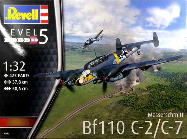 1/32 メッサーシュミット Bf110 C-7 プラモデル[ドイツレベル]《在庫切れ》