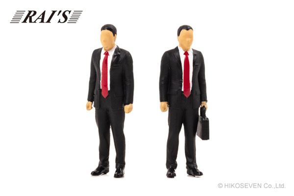 1/43 フィギュア 警察官 警備部警護課VIP警護 男性隊員 (2type set)[RAI’S]《在庫切れ》