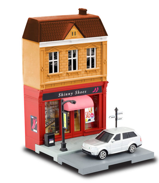 1/64 ダイキャストミニカー ジオラマストリート 靴屋