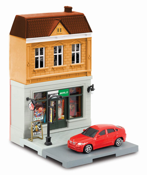 1/64 ダイキャストミニカー ジオラマストリート スポーツ用品店