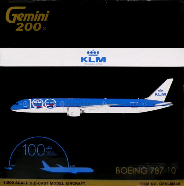 1/200 Gemini200 787-10 KLM オランダ航空 with “KLM 100” titles 