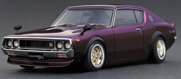 イグニッションモデル　1/43 スカイライン　GT-R KPGC110 パープル IG1846 Nissan Skyline 2000 GT-R (KPGC110) Purple – ignition model