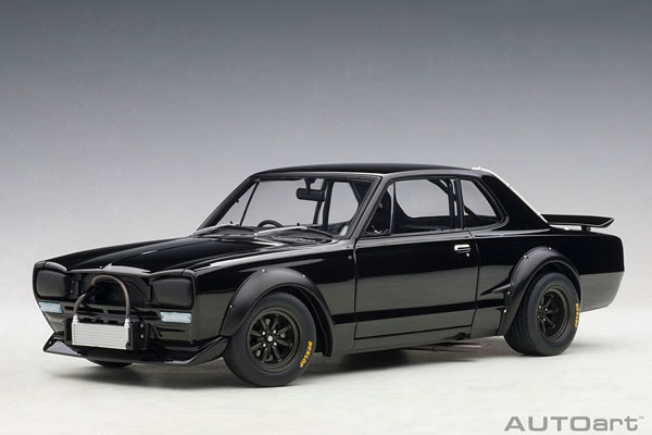 1/18 日産 スカイライン GT-R (KPGC10) レーシング 1972 (ブラック