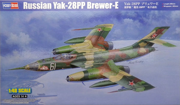 1/48 エアクラフト Yak-28PP ブリュワーE プラモデル[ホビーボス