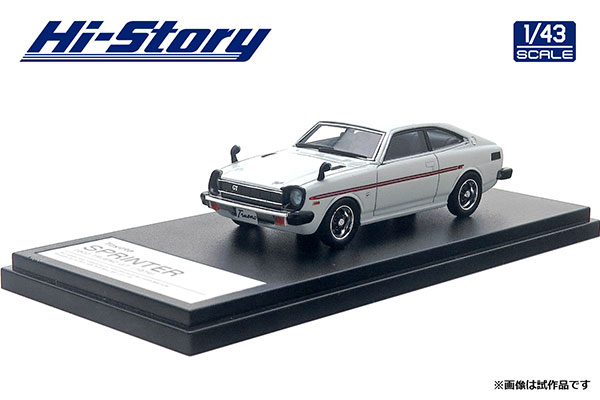 1/43 Toyota SPRINTER 1600 TRUENO GT (1974) ホワイト・ミラージュ[ハイストーリー]《在庫切れ》