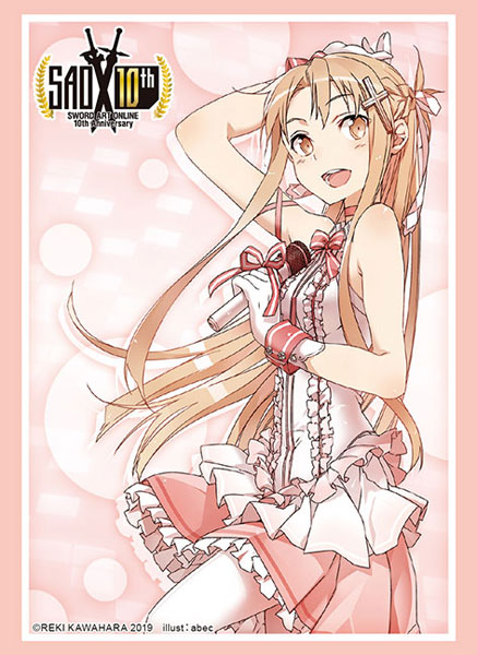 Sword Art Online Asuna Ggo Card Sleeve 10th Anniversary Dengeki Bunko Bushiroad Ccg Supplies Accessories Toys Hobbies