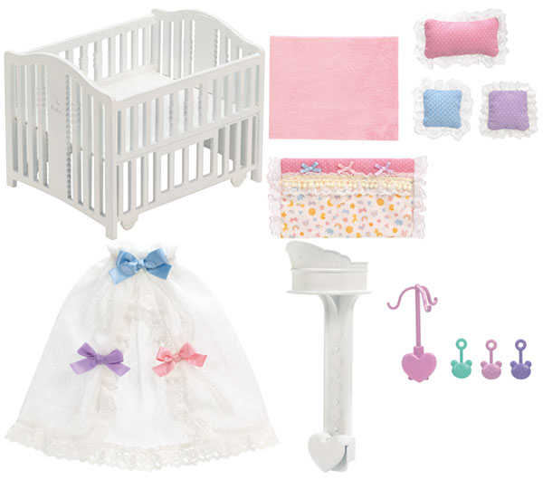 リカちゃん LF-09 みつごのあかちゃん ベビーベッド[タカラトミー]《在庫切れ》