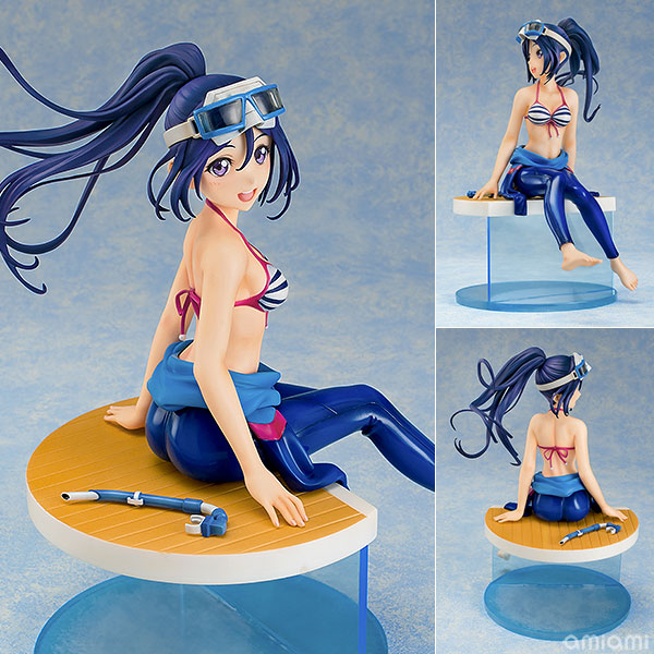 【中古】【特典】ラブライブ！サンシャイン！！ 松浦果南 Blu-rayジャケットVer. (限定版！！) 1/7 完成品フィギュア(A-on STORE限定)[With Fans！]