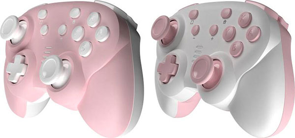 ジャイロコントローラー ミニ 無線タイプ2個セット ピンク (Switch用
