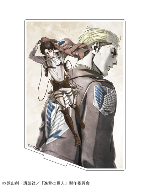 進撃の巨人 アクリルピクチャースタンド 01 リヴァイ＆エルヴィン 