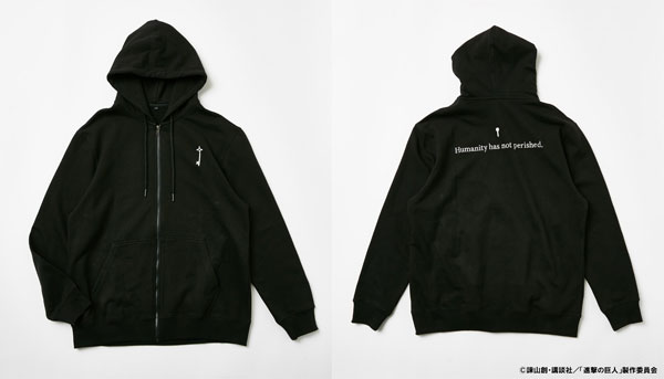 進撃の巨人 Key Zip Hoodie Blk Unisex M R4g 在庫切れ