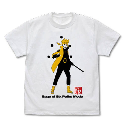 NARUTO-ナルト- 疾風伝 六道仙人モード ナルト Tシャツ/WHITE-L[コスパ]