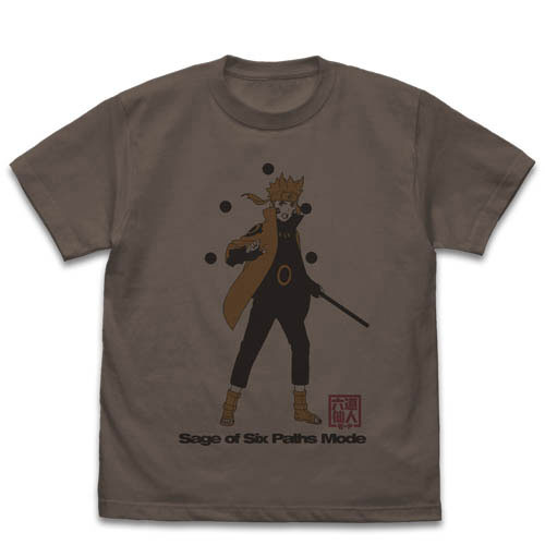 NARUTO-ナルト- 疾風伝 六道仙人モード ナルト Tシャツ/CHARCOAL-M[コスパ]