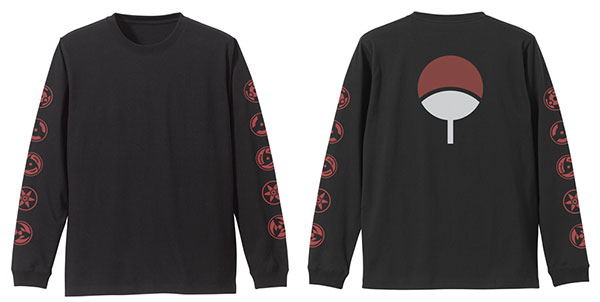 NARUTO-ナルト- 疾風伝 写輪眼 袖リブロングスリーブTシャツ/BLACK-M[コスパ]