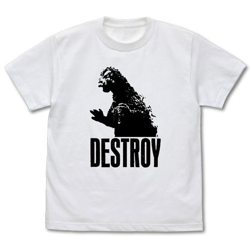 ゴジラ シリーズ ゴジラDESTROY Tシャツ/WHITE-S[コスパ]