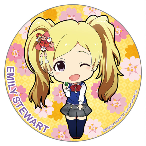 エミリースチュアート マルイ 缶バッジ アイドルマスター ミリオンライブ！ テーマ缶バッジ アイドル学園