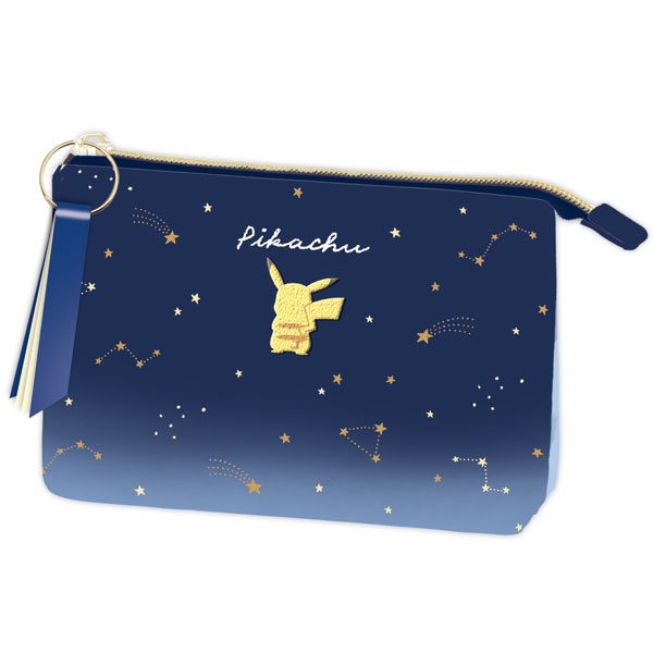 ポケモン Wフラットポーチ ピカチュウ サンライズ[マリモ