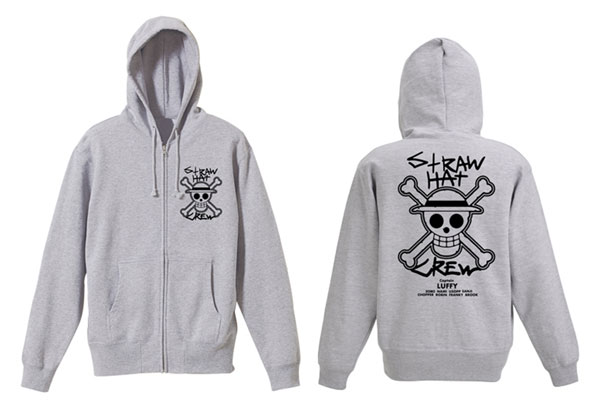 ワンピース ​STRAW HAT CREW​ ​ジップパーカー : ワンピース ONE PIECE パーカー メンズ ジップパーカー