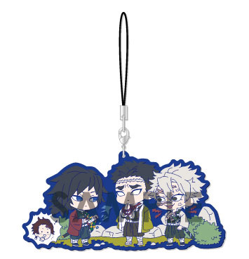 鬼滅の刃 わちゃっと！ラバーストラップ B.冨岡義勇 / 悲鳴嶼行冥