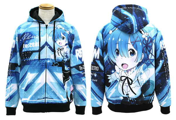 Re:ゼロから始まる異世界生活 レム ファスナー付きパーカー