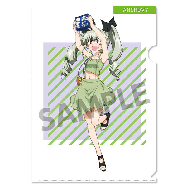 ガールズ パンツァー 最終章 ガルパンめんこ道はじめます クリアファイル アンチョビ ホビーストック 在庫切れ