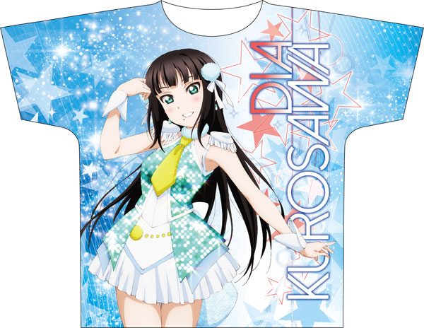 ラブライブ！サンシャイン！！ フルグラフィックTシャツ 黒澤