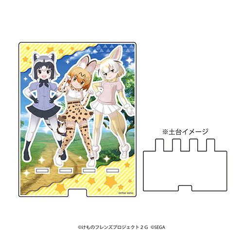 デカスマキャラスタンド「けものフレンズ3」01/サーバル＆アライグマ