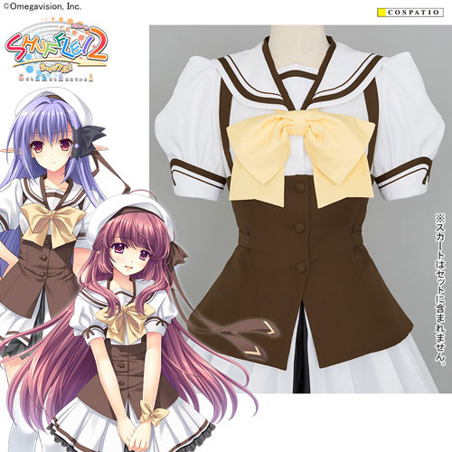 COSPA コスパ SHUFFLE! 国立バーベナ学園制服 Sサイズ 夏服＋帽子