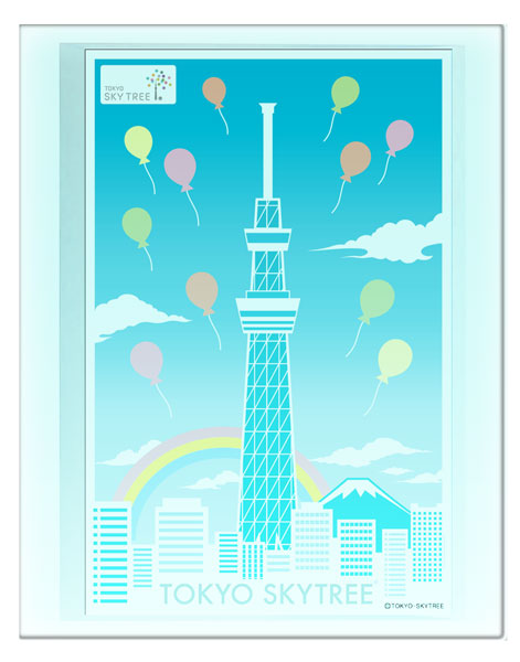 東京スカイツリー 東京タワー ポップアップグリーティングカード 10枚