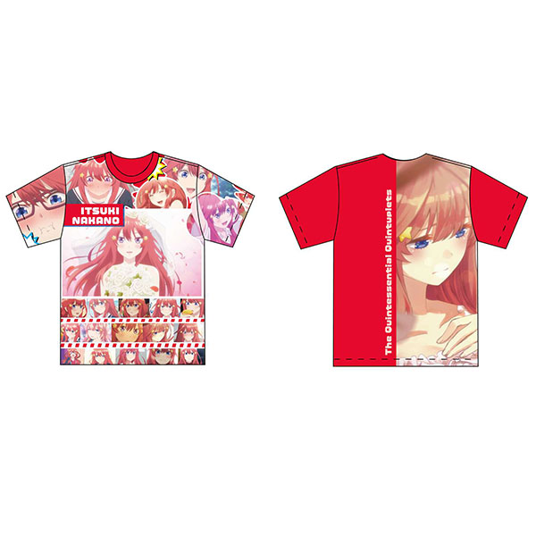 五等分の花嫁 フルグラフィックTシャツ Mサイズ 中野五月[Y Line