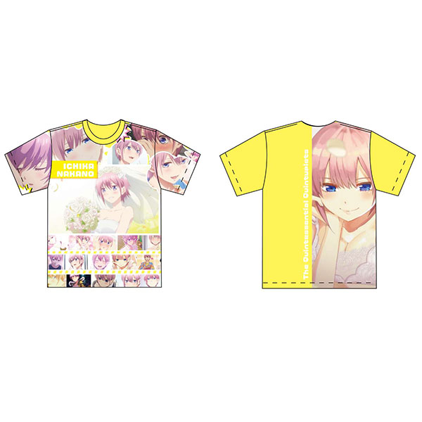 五等分の花嫁 フルグラフィックTシャツ Lサイズ 中野一花[Y Line