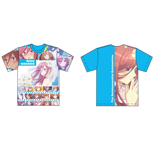 五等分の花嫁 フルグラフィックTシャツ Lサイズ 中野三玖[Y Line