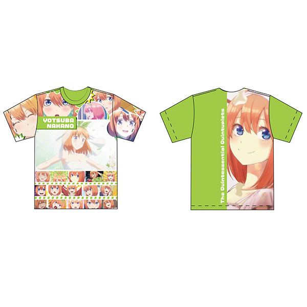 五等分の花嫁 フルグラフィックTシャツ Lサイズ 中野四葉[Y Line