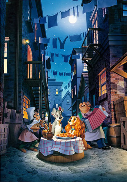 ジグソーパズル ディズニー ムーンライト ディナー 1000ピース D1000 063 テンヨー 発売済 在庫品