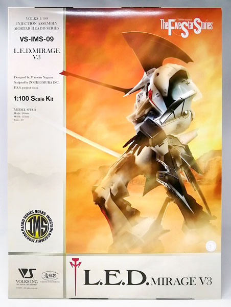 【中古】IMS 1/100 ファイブスター物語 L.E.D.MIRAGE V3 単騎仕様 Ver. プラモデル[ボークス]