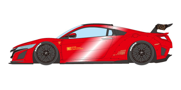 1/43 LB WORKS NSX キャンディレッド[メイクアップ]【送料無料】《在庫